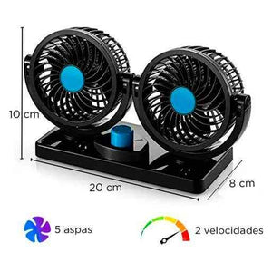 VENTILADOR DOBLE PARA AUTO